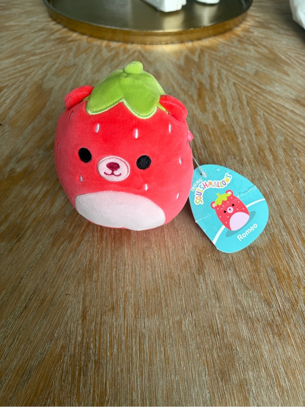 Squishmallows Romeo Strawberry Plush - Red & Green